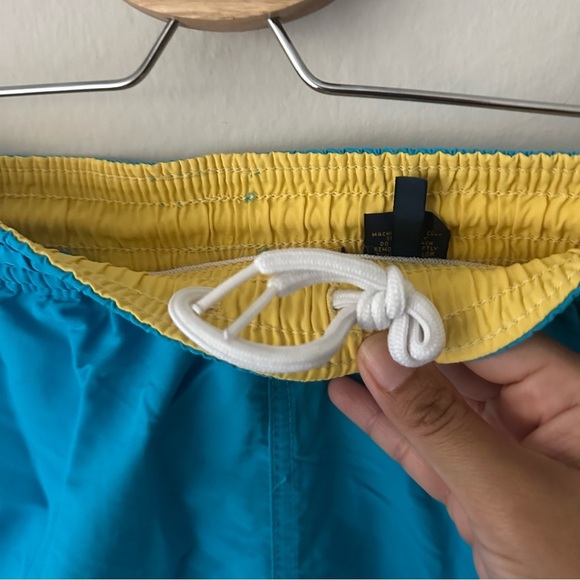 Polo Ralph Lauren Mens Lined Swim Trunks - Blue/Yellow XS - Picture 4 of 9